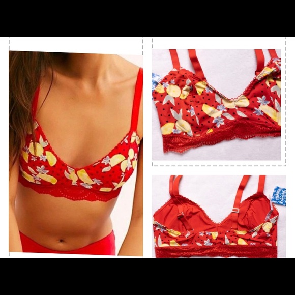 Free People Mari Printed Bralette - Picture 1 of 11
